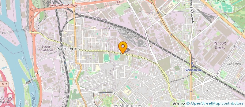 localisation de l'entreprise EL FOOD  VENISSIEUX