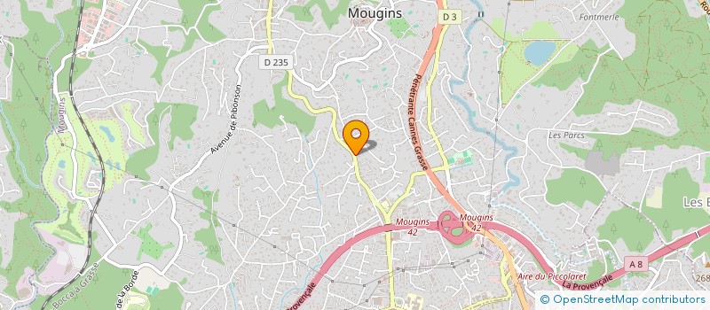localisation de l'entreprise EL FUEGO à MOUGINS