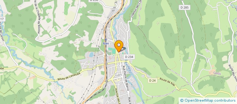 localisation de l'entreprise EL&GAN'S COIFFURE à GAN