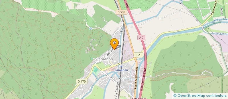 localisation de l'entreprise EL GATO AZUL (LE CHAT BLEU)  LAMANON