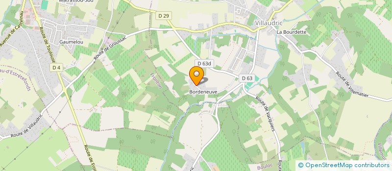 localisation de l'entreprise EL GO  VILLAUDRIC