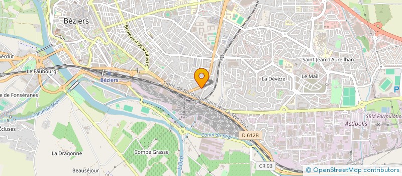 localisation de l'entreprise EL HADADI  BEZIERS