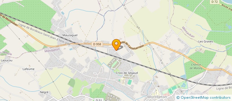 localisation de l'entreprise EL HADI  MONTBETON