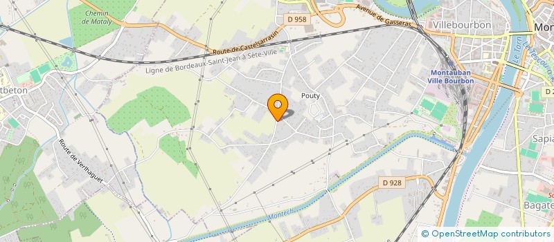 localisation de l'entreprise EL HADI LM  MONTAUBAN