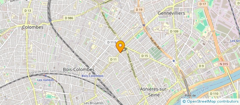 localisation de l'entreprise EL HANA à ASNIERES-SUR-SEINE