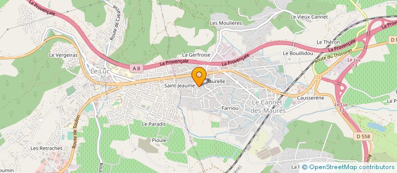 localisation de l'entreprise EL HANA à LE CANNET-DES-MAURES