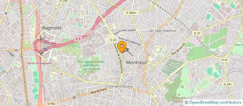 localisation de l'entreprise EL HANI CONSULTING à MONTREUIL