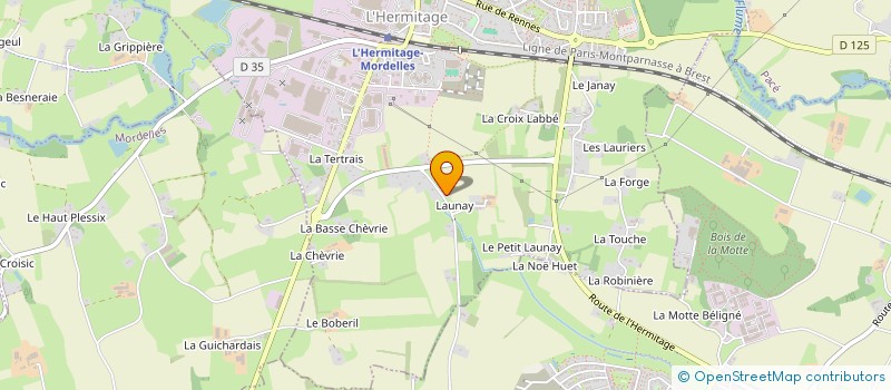 localisation de l'entreprise EL IDRISSI  L'HERMITAGE