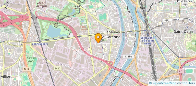 localisation de l'entreprise EL IMANE 92 à VILLENEUVE-LA-GARENNE