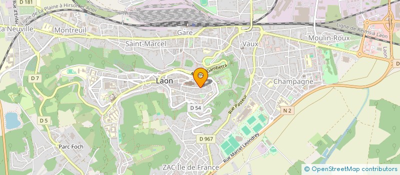 localisation de l'entreprise EL IMMO à LAON