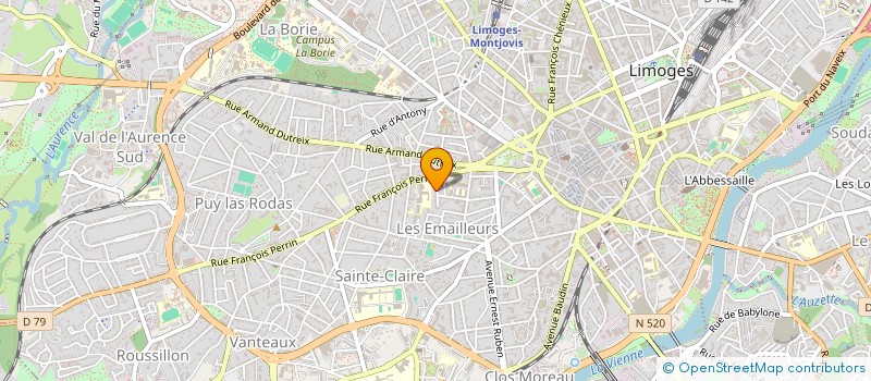 localisation de l'entreprise EL INFINITO à LIMOGES