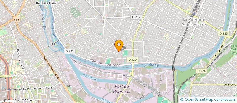localisation de l'entreprise EL INVEST  ST MAUR DES FOSSES