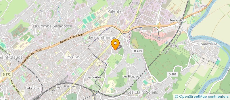 localisation de l'entreprise EL INVEST  BESANCON