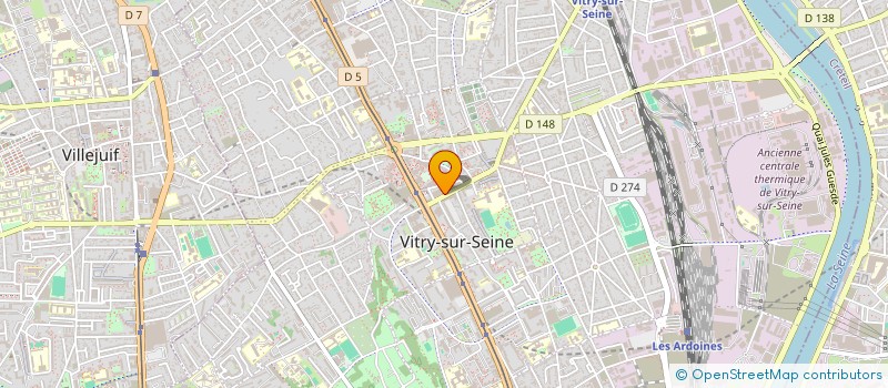 localisation de l'entreprise EL KAHINA à VITRY-SUR-SEINE