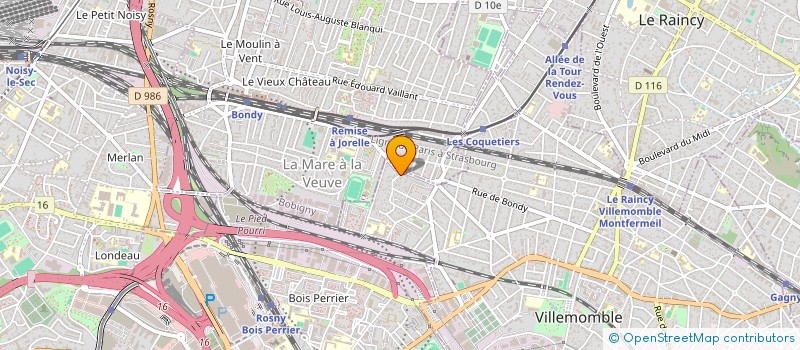 localisation de l'entreprise EL KANDRI AHMED  VILLEMOMBLE