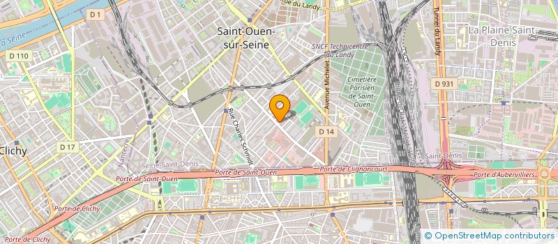 localisation de l'entreprise EL KHAWAGA à SAINT-OUEN-SUR-SEINE