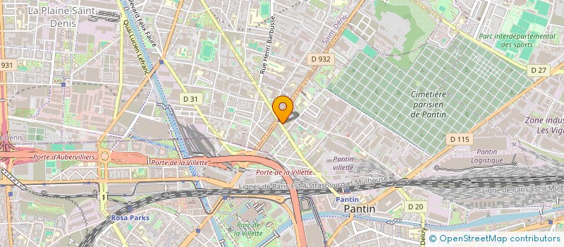 localisation de l'entreprise EL KHAYMA  PANTIN