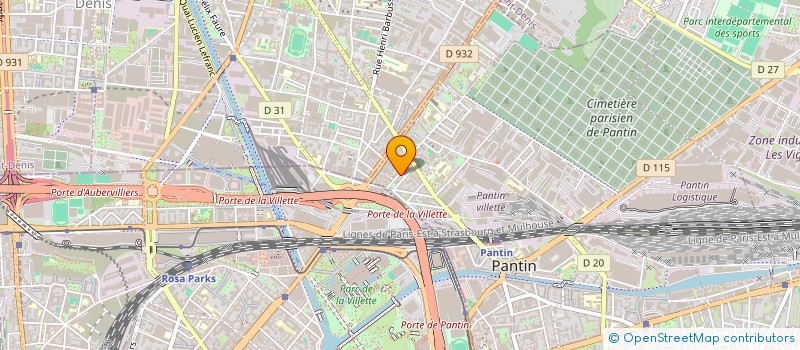 localisation de l'entreprise EL KHODARY à PANTIN