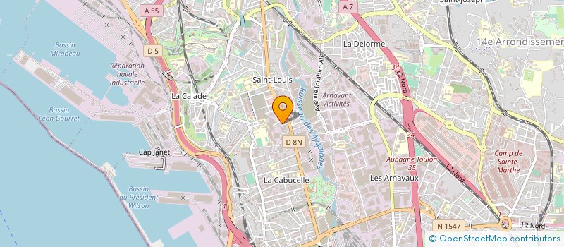 localisation de l'entreprise EL KINANI TRANSPORT à MARSEILLE