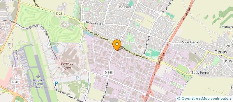 localisation de l'entreprise EL.LA  CHASSIEU