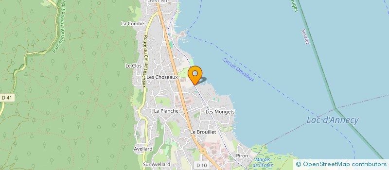 localisation de l'entreprise EL LAGO  SEVRIER