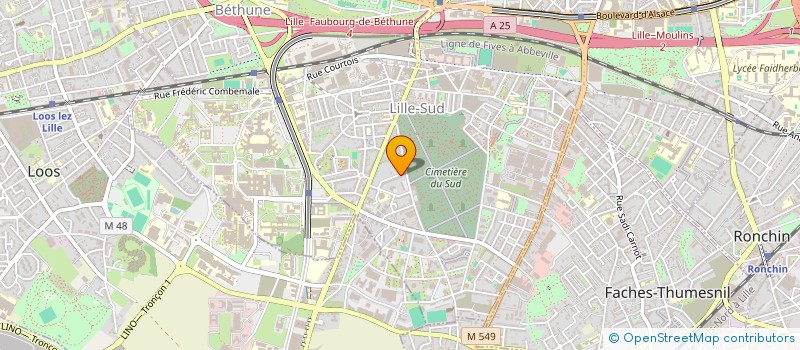 localisation de l'entreprise EL LAHYANY TRANSPORT à LILLE