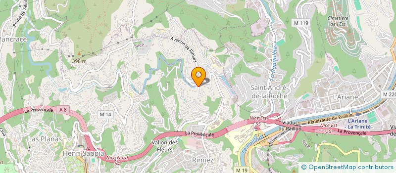 localisation de l'entreprise EL LOCO NEKKO  NICE