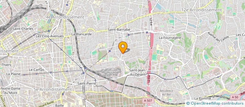 localisation de l'entreprise EL M à MARSEILLE