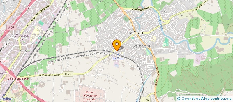 localisation de l'entreprise EL&MA  LA CRAU