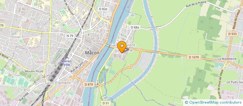 localisation de l'entreprise EL MANSOUR  SAINT-LAURENT-SUR-SAONE