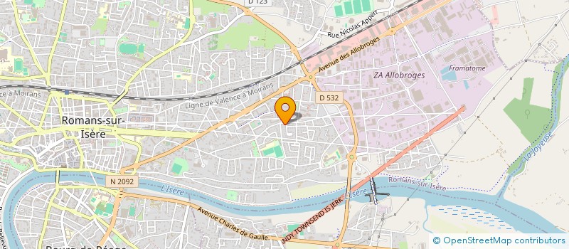 localisation de l'entreprise EL MANZAH à ROMANS-SUR-ISERE