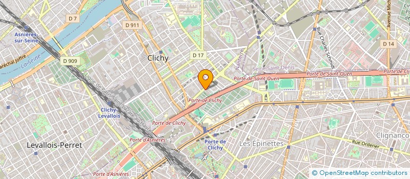 localisation de l'entreprise EL MARJANE à CLICHY