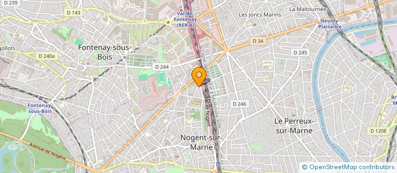 localisation de l'entreprise EL MARTIN SAS  NOGENT-SUR-MARNE