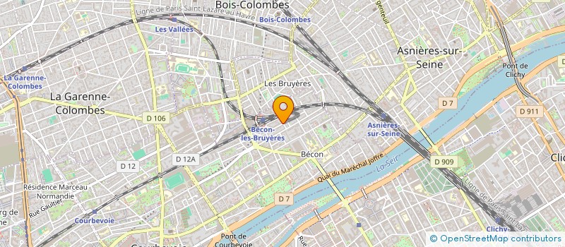 localisation de l'entreprise EL MEDINA à COURBEVOIE