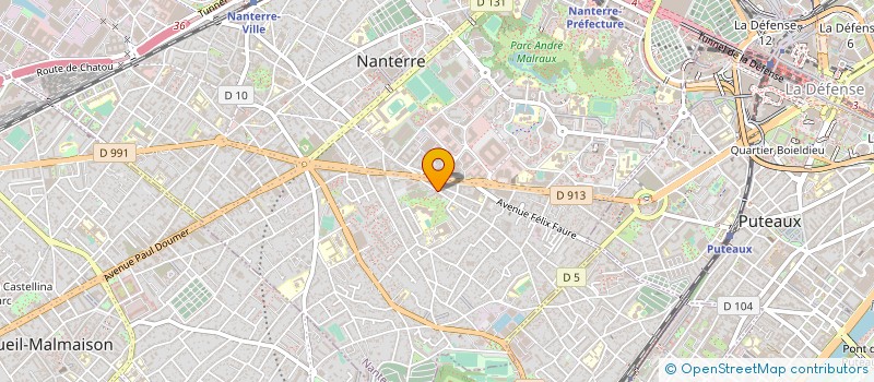 localisation de l'entreprise EL MELHAOUI  NANTERRE