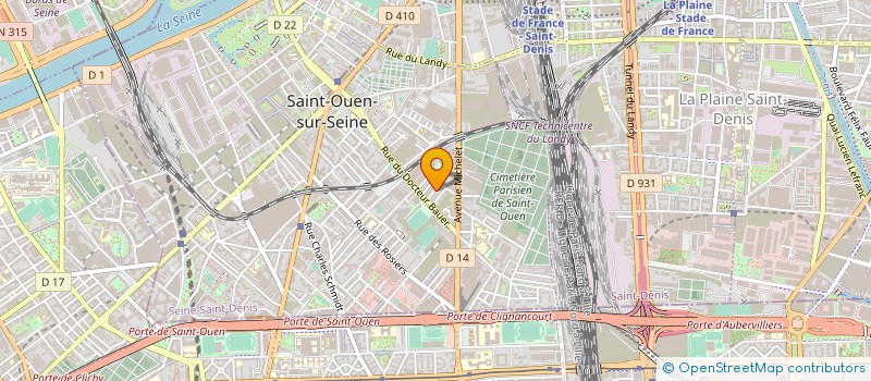 localisation de l'entreprise EL MIR PARIS à SAINT-OUEN-SUR-SEINE