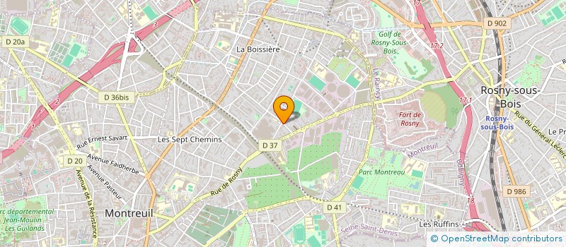 localisation de l'entreprise EL MIZANE à MONTREUIL
