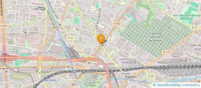localisation de l'entreprise EL MORDJANE à AUBERVILLIERS