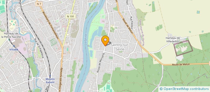 localisation de l'entreprise EL MOUHED KINESITHERAPIE à SAINTRY-SUR-SEINE