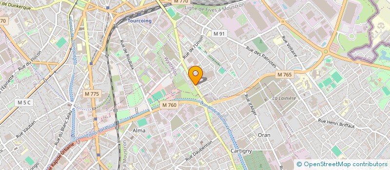 localisation de l'entreprise EL N'OR DISTRIBUTION  WATTRELOS