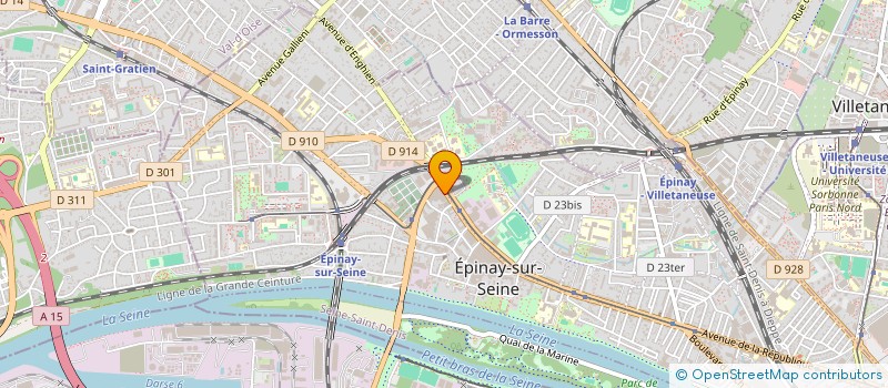 localisation de l'entreprise EL'OSE à EPINAY-SUR-SEINE