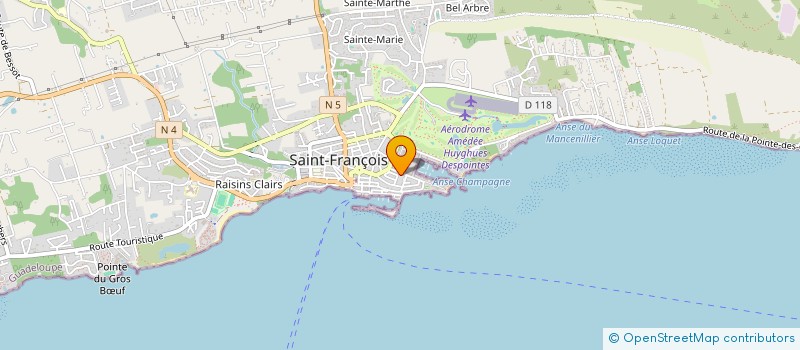localisation de l'entreprise EL PALACIO DEL PIZZA à SAINT-FRANCOIS
