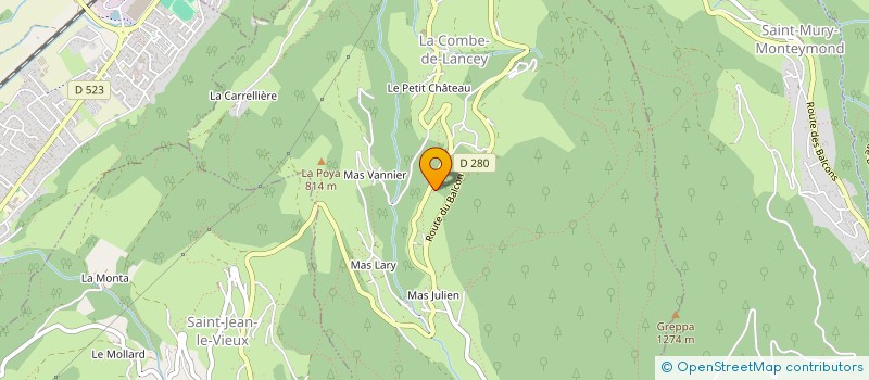 localisation de l'entreprise EL PATIO ANDALUZ  LA COMBE-DE-LANCEY