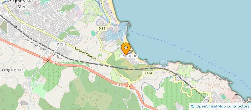 localisation de l'entreprise EL PATYO à ARGELES-SUR-MER