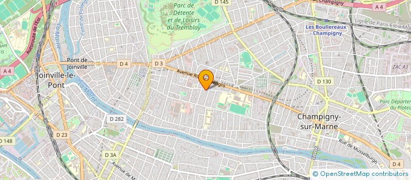 localisation de l'entreprise EL PRODUCTION à CHAMPIGNY-SUR-MARNE