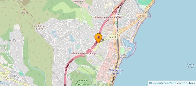 localisation de l'entreprise EL PUISSANCE à VILLENEUVE-LOUBET