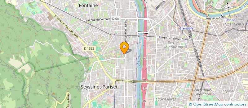 localisation de l'entreprise EL RAHMA ET DROITS DE L'HOMME  SEYSSINET-PARISET