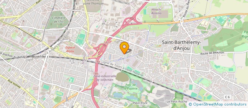 localisation de l'entreprise EL REVETEMENT à SAINT-BARTHELEMY-D'ANJOU