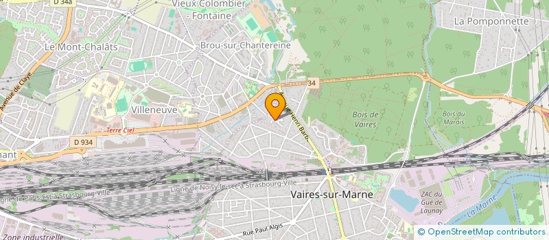 localisation de l'entreprise EL ROBEVEILLE  VAIRES-SUR-MARNE