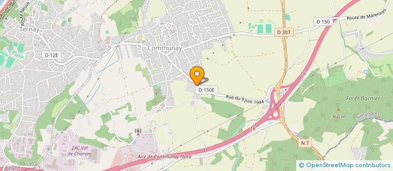 localisation de l'entreprise EL SERVICES NETTOYAGES  COMMUNAY